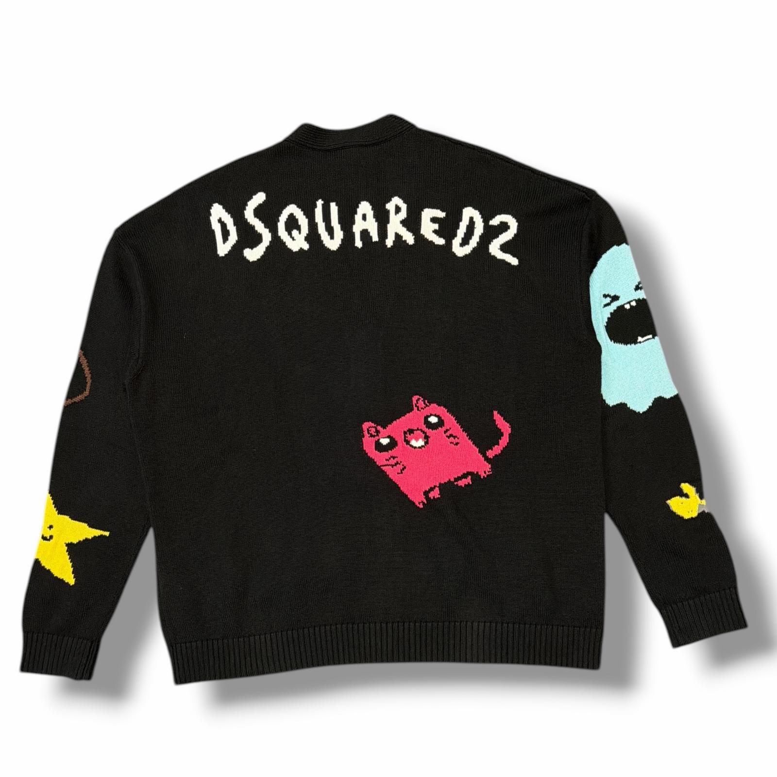 国内正規 DSQUARED2 22AW モンスターロゴカーディガン ニット セーター 