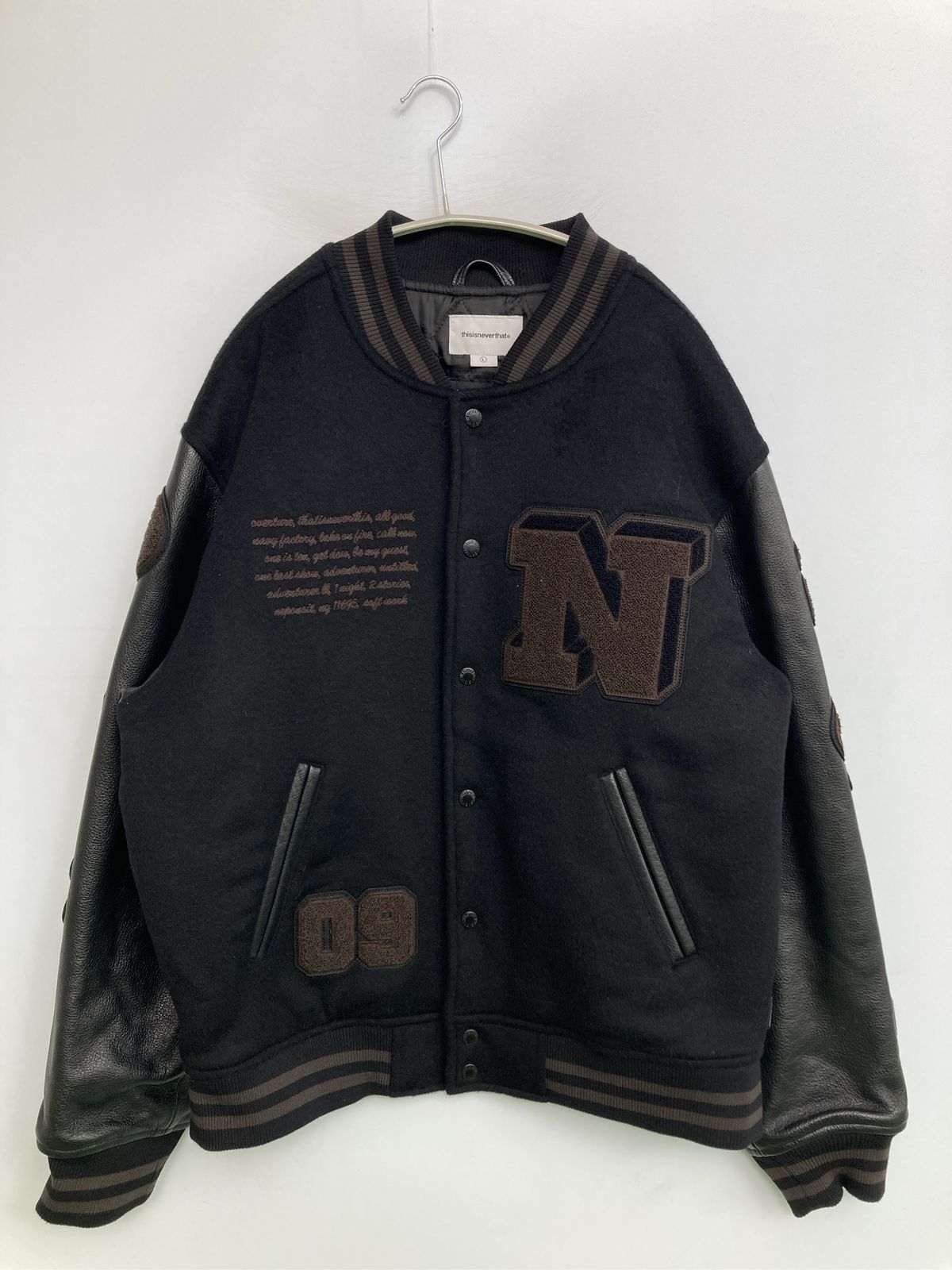 thisisneverthat ディスイズネバーザット スタジャン L ブラック 