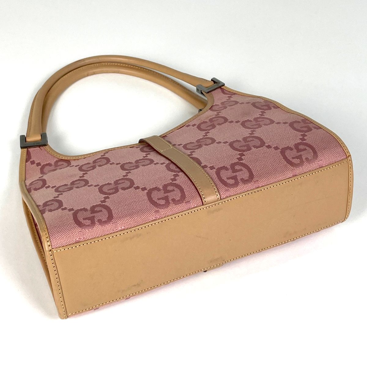 グッチ GUCCI ジャッキーライン ハンドバッグ ジャンボGG GGキャンバス
