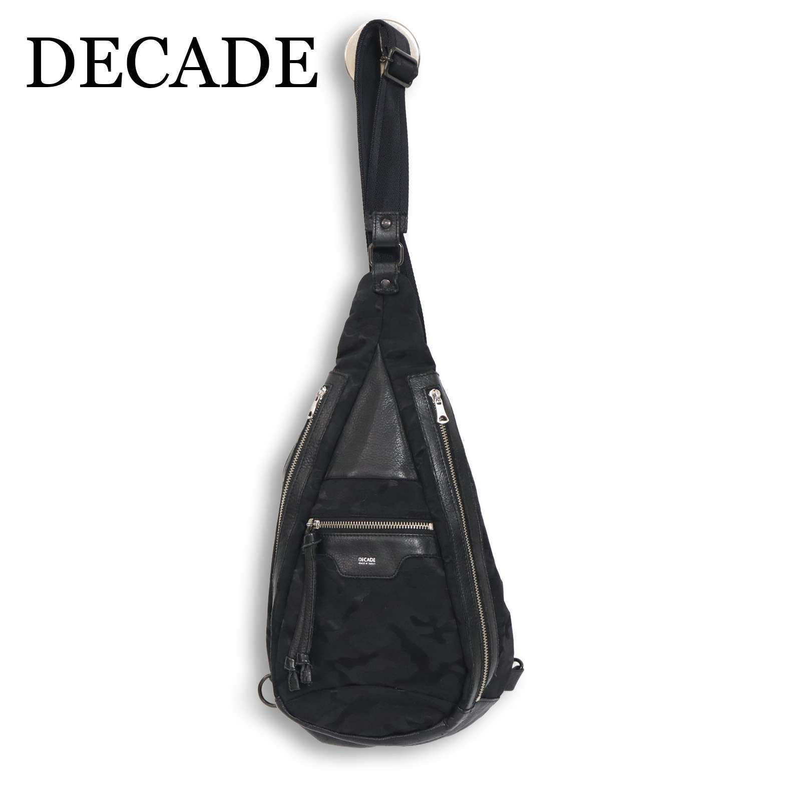 DECADE ディケイド 迷彩ジャガード☆ オイルド カウ レザー ドロップ 