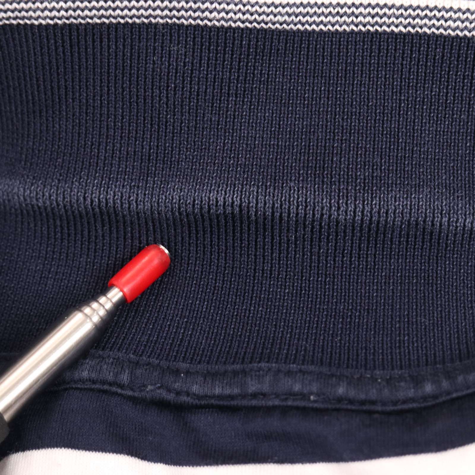 最高級ライン★モンクレールガムブルー　ボーダー　ポロシャツ　半袖　コットン　M MONCLER - MONCLER GAMME BLEU モンクレール ガムブルー 春夏 MAGLIA