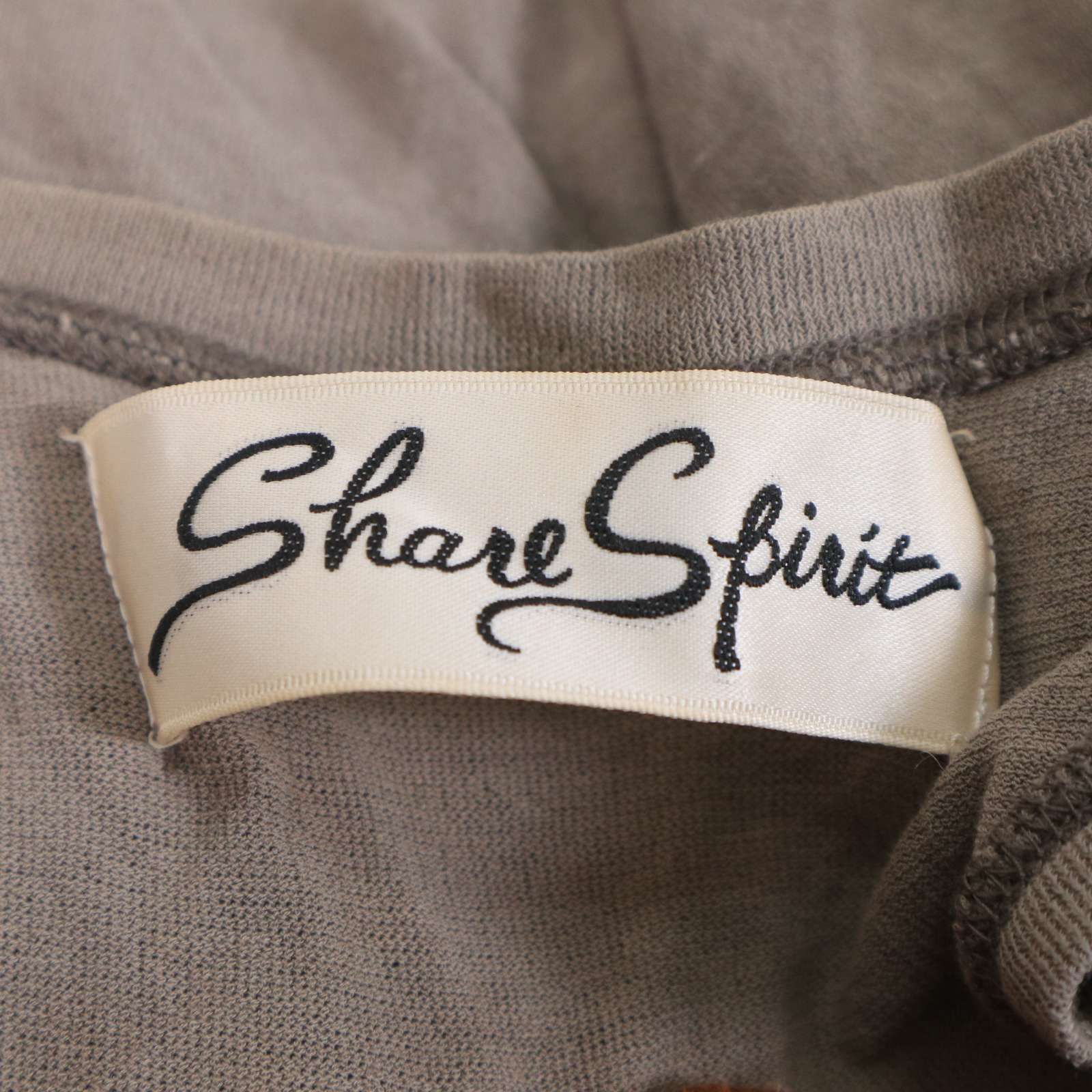 SHARE SPIRIT シェアスピリットタンクトップノースリーブカットソー SHARE SPIRIT シェアスピリット 春夏☆ 羊革 レザー切替♪ タンク