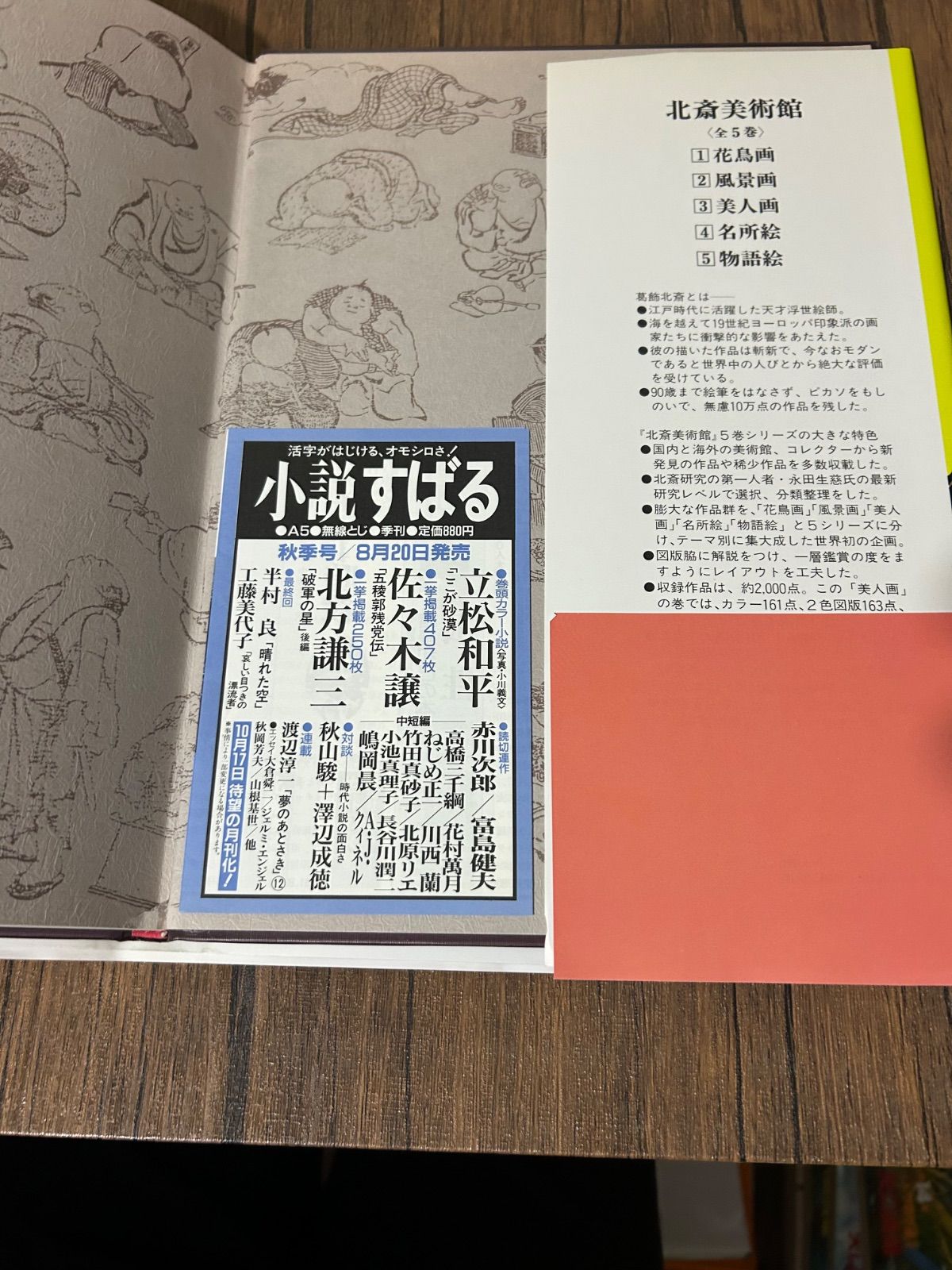 北斎美術館 全５巻 北斎美術館 全5巻揃 【花鳥画・風景画・美人画・名所絵・物語絵