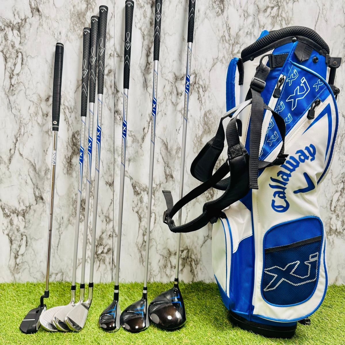 callaway xj3 右利き用ジュニアゴルフセット 良品】キャロウェイ xj3 130~150cm 高身長 ジュニアゴルフセット