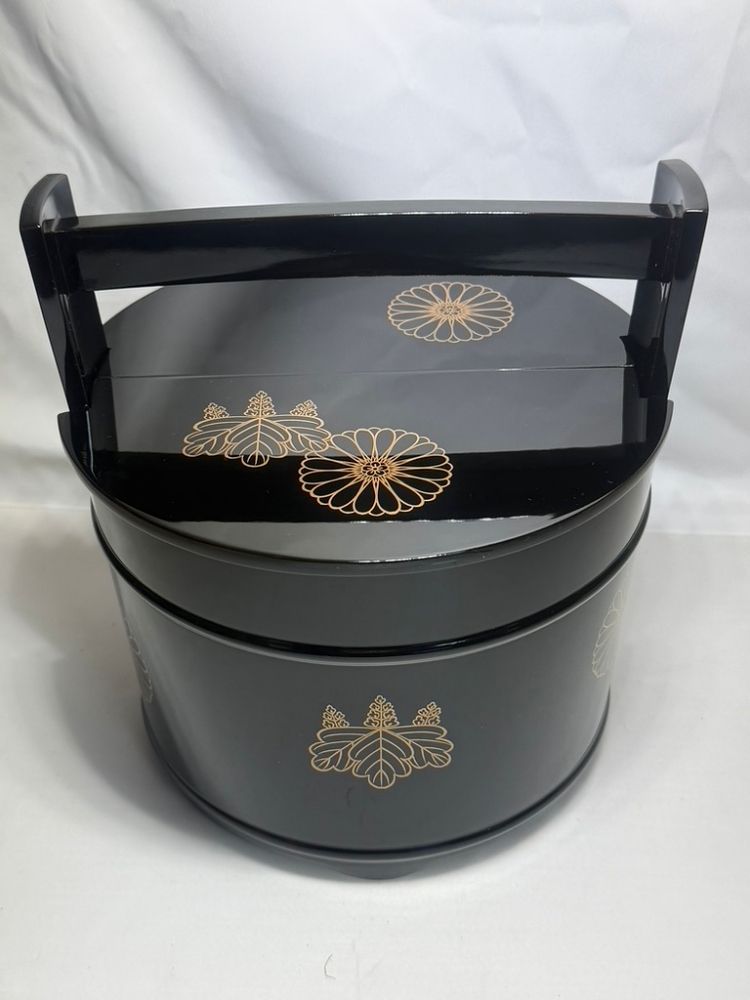 【逸品】輪島塗 高台寺蒔絵 手桶（水指）USED美品 共箱付 茶道具