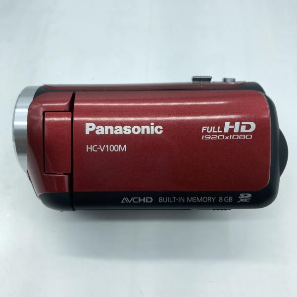 中古】Panasonic HC-V100M ビデオカメラ レッド 2012年[19] - メルカリ
