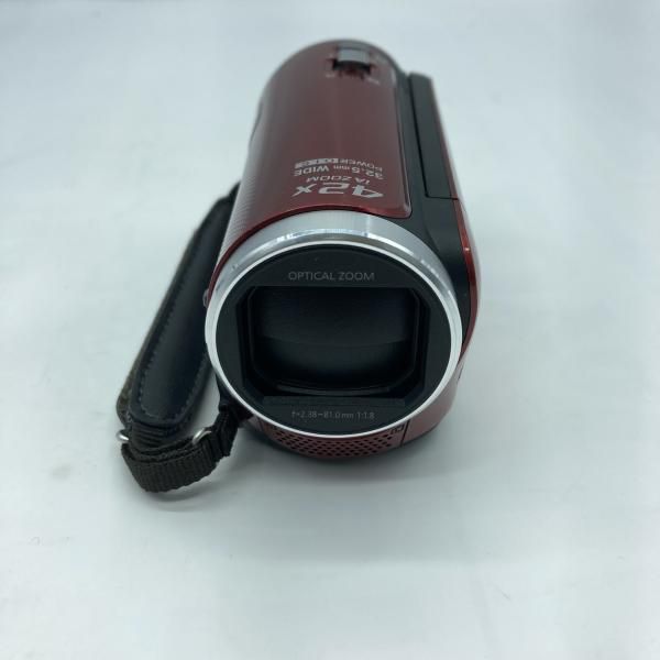 中古】Panasonic HC-V100M ビデオカメラ レッド 2012年[19] - メルカリ