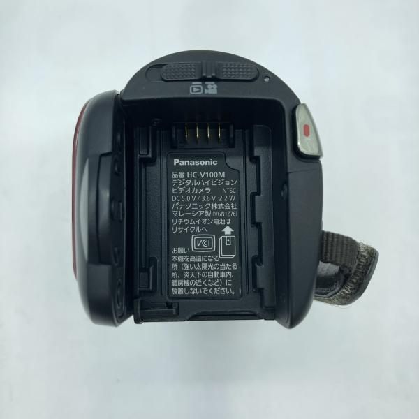 中古】Panasonic HC-V100M ビデオカメラ レッド 2012年[19] - メルカリ