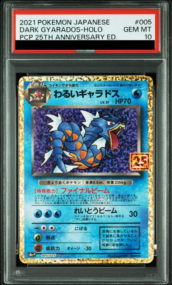 わるいギャラドス　25周年 PSA 10 PSA10】わるいギャラドス (25th) PROMO PROMO 005/025 1枚 (Used