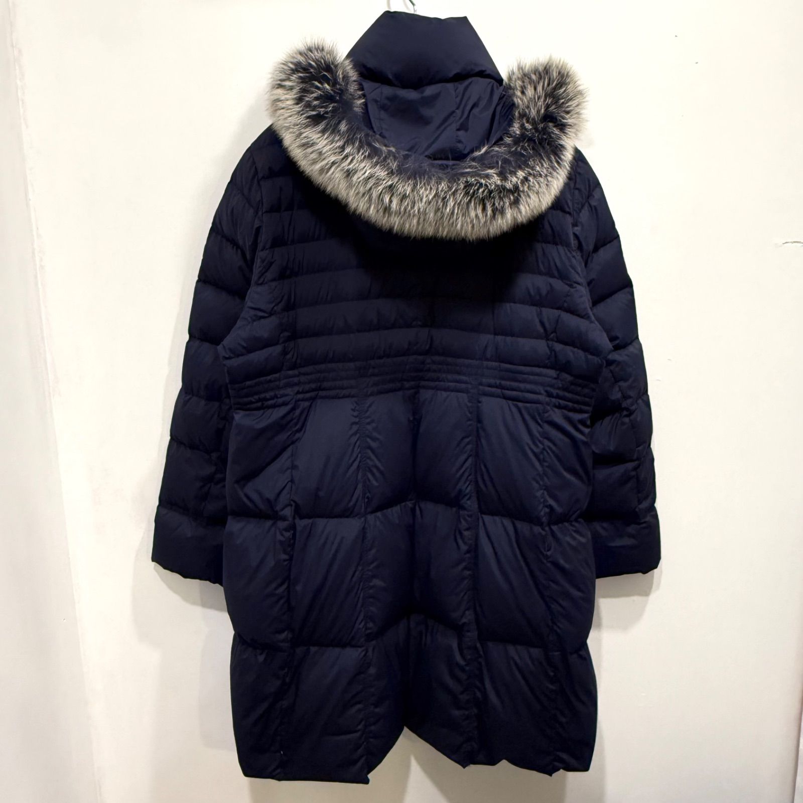 PayPay可 バルマン ダウンコート M 90㎝丈 レディース マスタードカラー ブルーフォックス ロング ダウン BALMAIN 札幌市 清田区 平岡 BALMAIN（バルマン） 新品/バルマン ダウンコート ダウン95 表記 M 9号