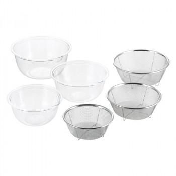 レンジボウル3pcs＆ザル3pcs 4003070 5307-702