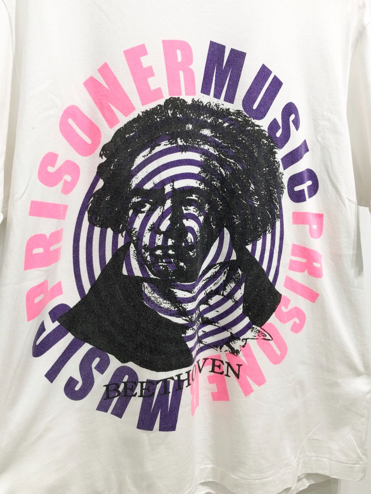TWO FACE CHOOSE ME MUSIC PRISONER 手刷りプリント T-SHIRT Tシャツ 