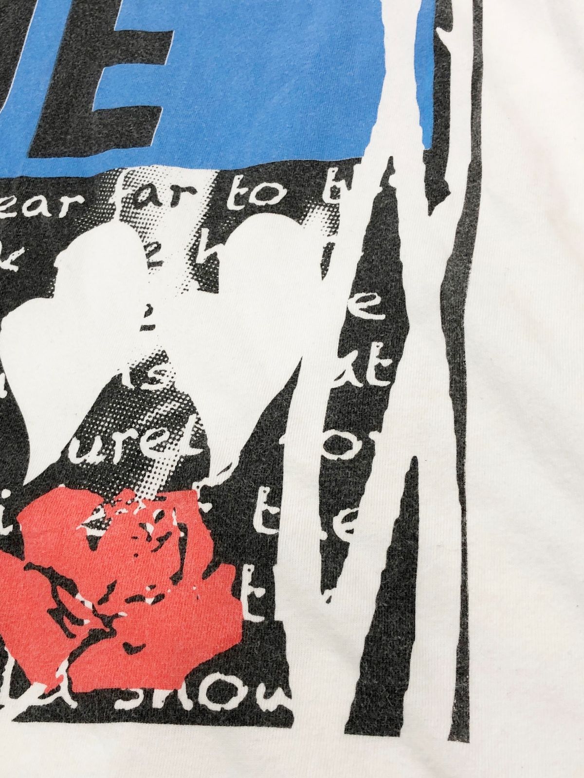 TWO FACE CHOOSE ME ブルーハーツ 手刷りプリント Tシャツ カットソー 