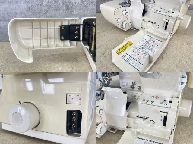 2台セット ジューキDX5とベビーロックイマジンウェーブ新品 JUKI babylock imagine wave 【中古】ロックミシン ジューキ ベビー