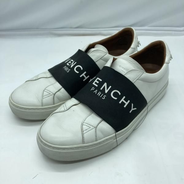 中古】GIVENCHY レザースリッポン 42 1/2 ホワイト DN 0240 ジバンシィ 