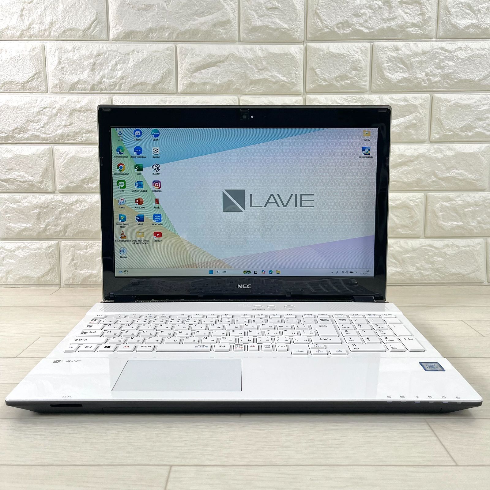 ノートPC NEC LAVIE corei7 高速SSD512GB メモリ16GB オフィス2024付き