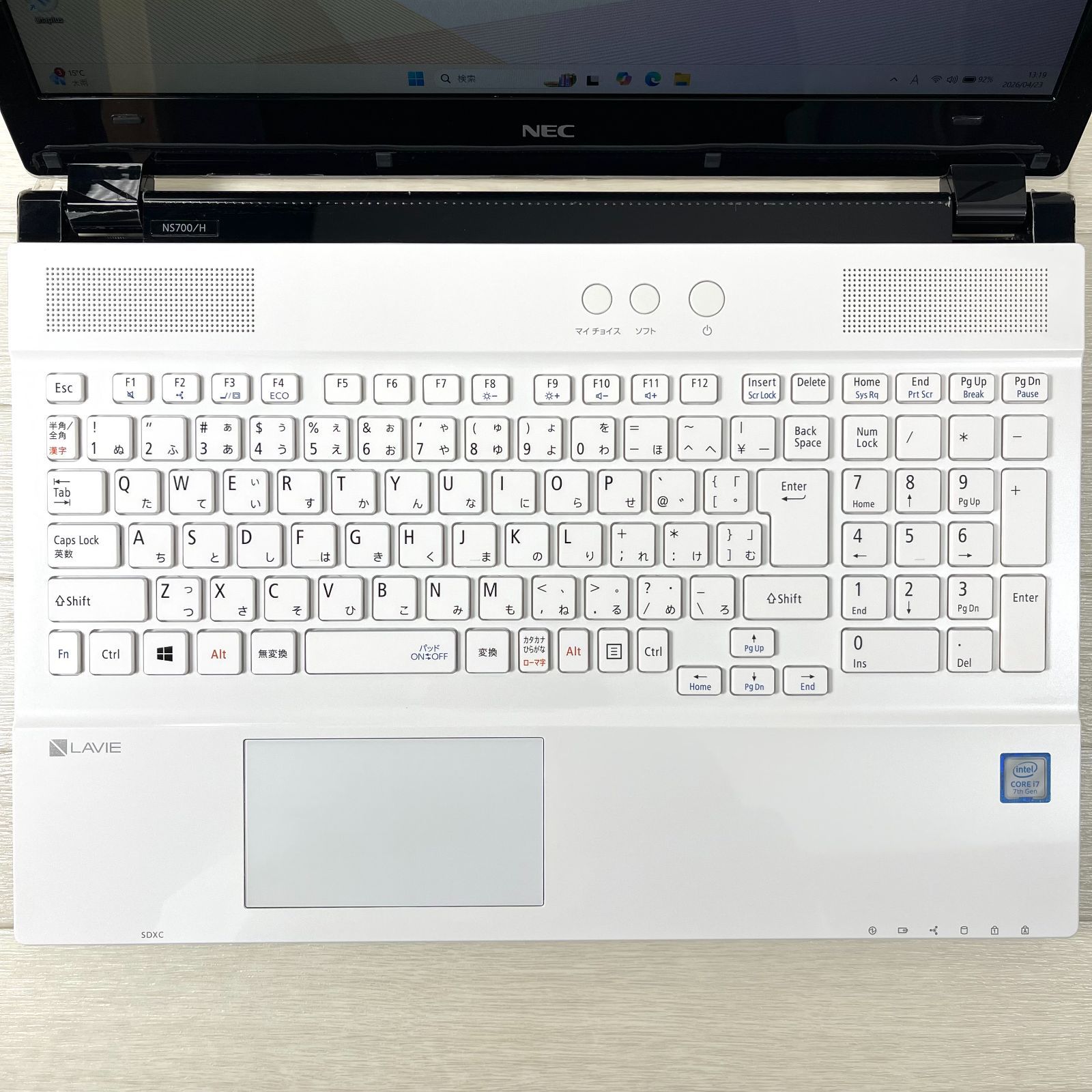 ノートPC NEC LAVIE corei7 高速SSD512GB メモリ16GB オフィス2024付き