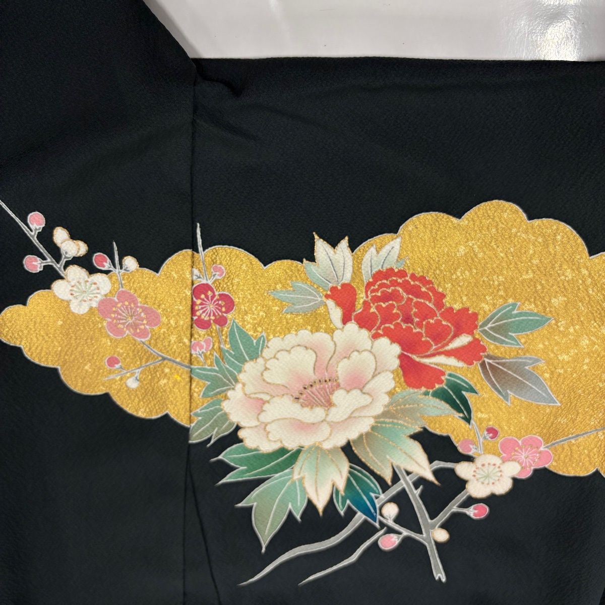 振袖フルセット 身丈160裄66.5 金彩 ベージュ 暈し染め 逸品 成人式 振袖 レンタル フルセット 白地 金銀 菊 成人式 結婚式 着物 適応身長