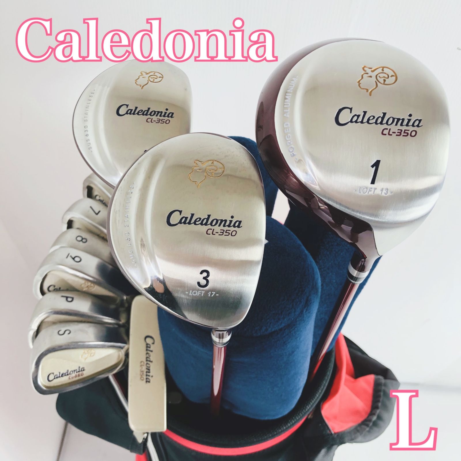 Caledonia CL-Ⅱ レディース ゴルフセット 10本 右 未使用あり アディダス Caledonia カレドニア CL-Ⅱ レディース ゴルフクラブ