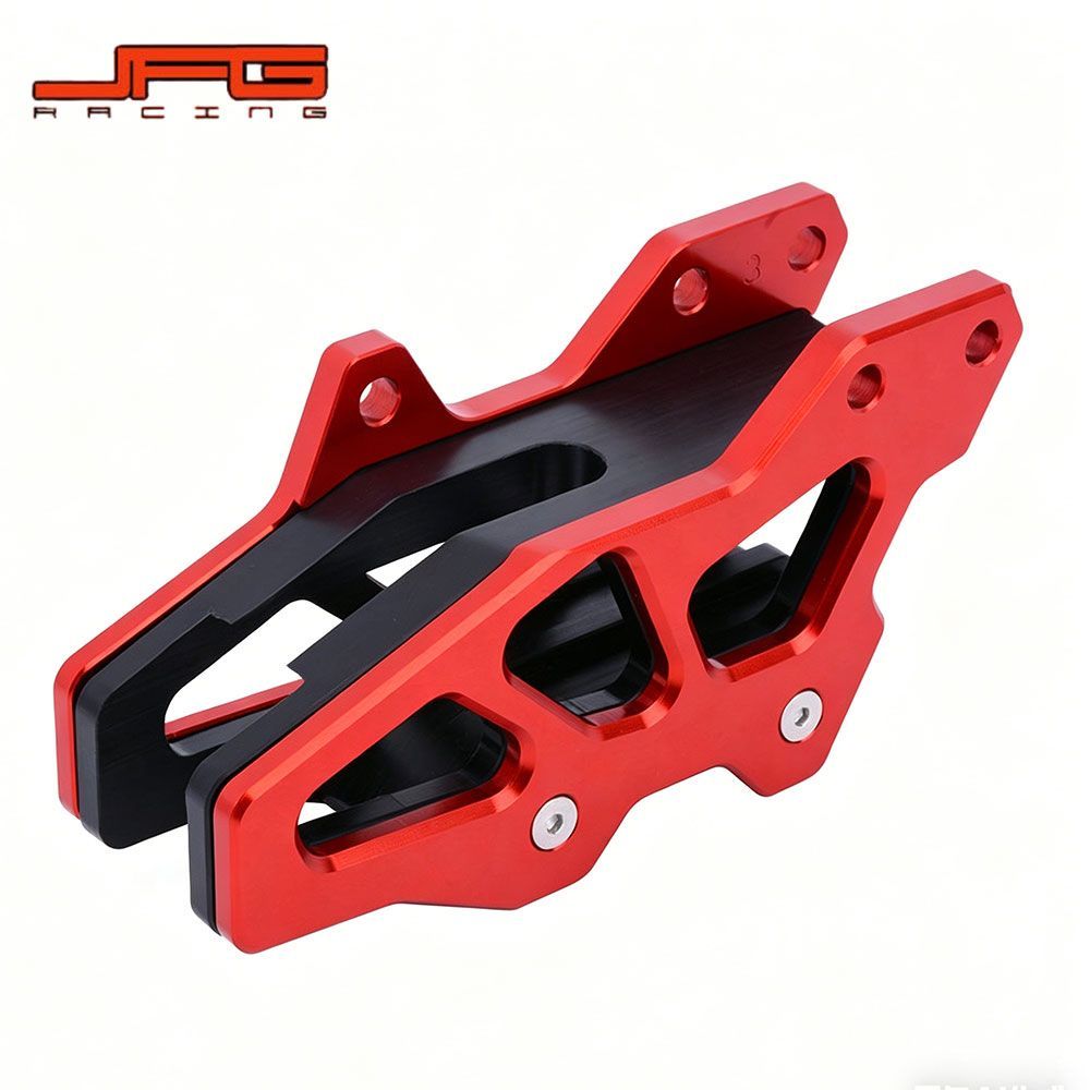 【高強度アルミ】 CRF250R 2007-2019 / CRF450R 2007-2019 / CRF450X 2008-2019 / CRF450L 2019 専用 チェーンガイド レッド 耐摩耗 ドレスアップ