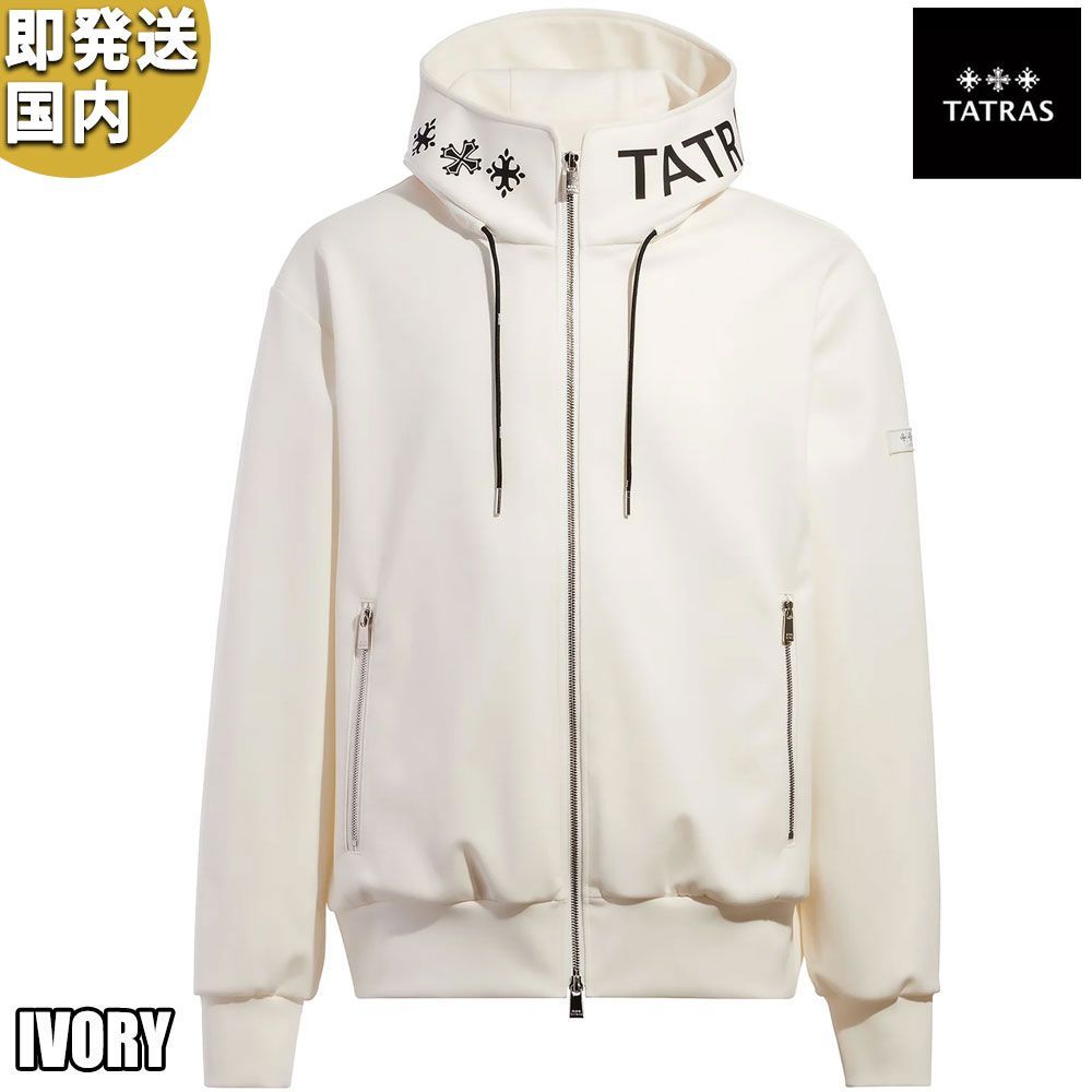 【国内正規品】2026春夏新作 TATRAS BARBIOバルビオ ブラック04 TATRAS(タトラス) BARBIO バルビオ ジャージー フーディージャケット