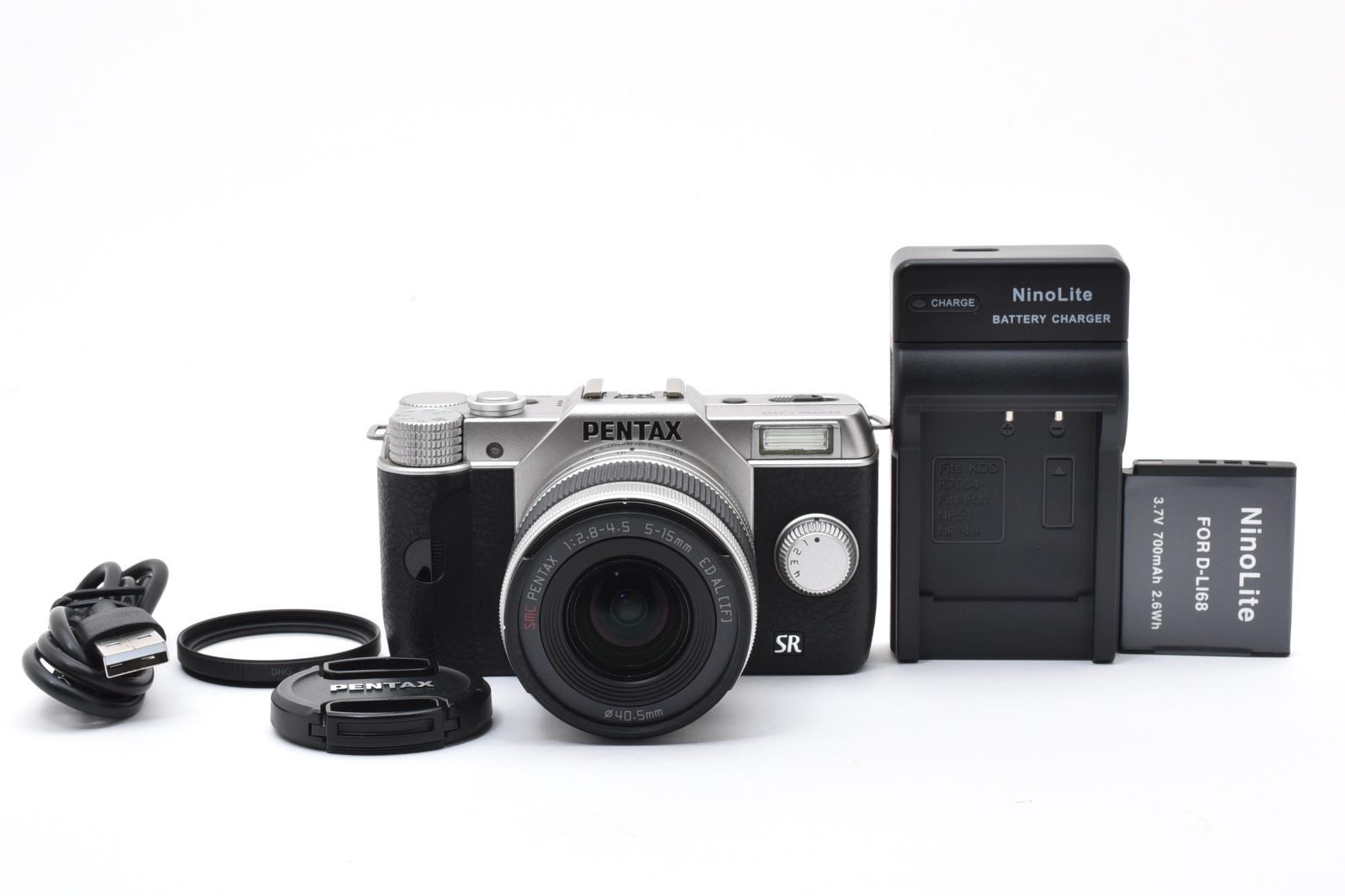 返品保証】☆美品☆ペンタックス PENTAX Q10 レンズキット シルバー 15