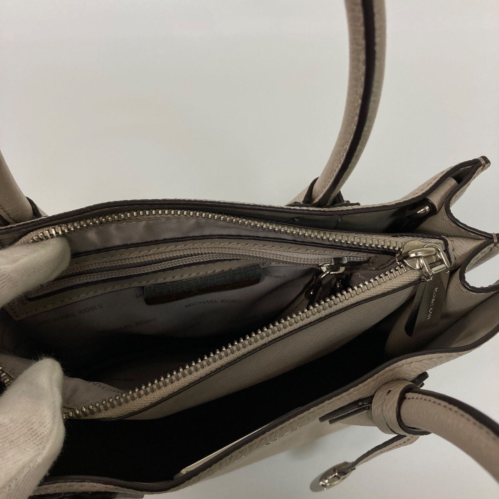 MICHEAL KORS マイケルコース バッグ ハンドバッグ ライトグレー 