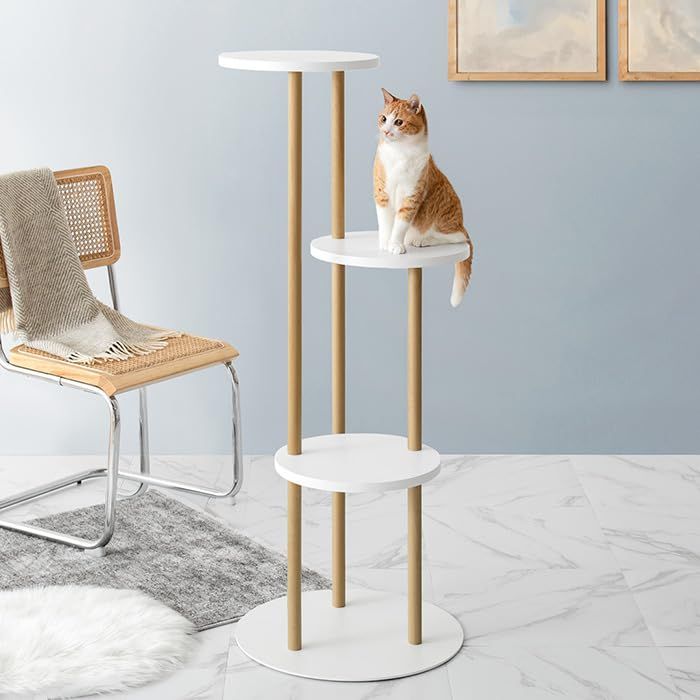 エア・リゾーム キャットタワー 猫タワー 木製 据え置き キャットツリー キャットラック 猫 家具 猫用品 キャットツリー Leap（リープ）