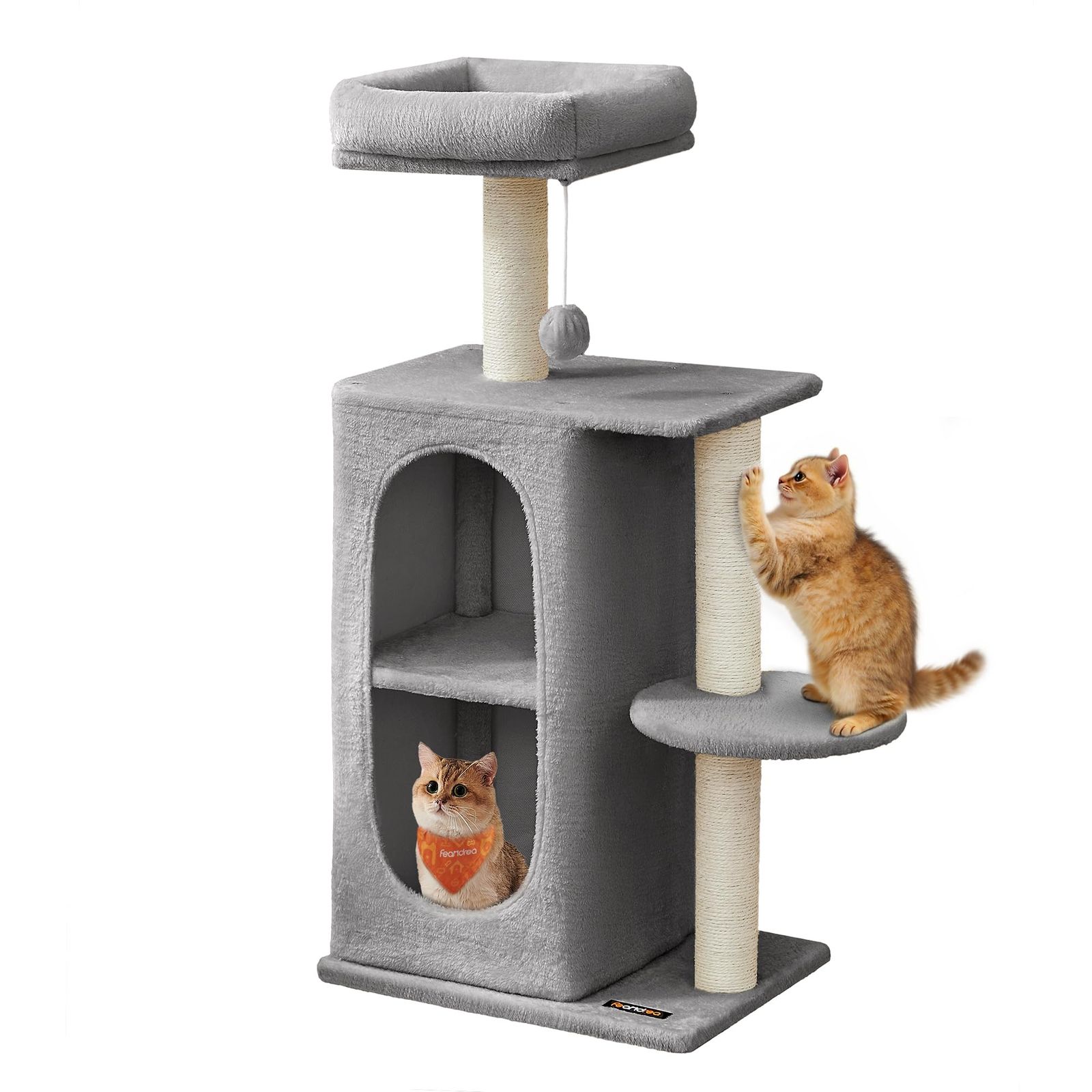 FEANDREA キャットタワー 猫タワー 人気 多頭飼い コンパクト省