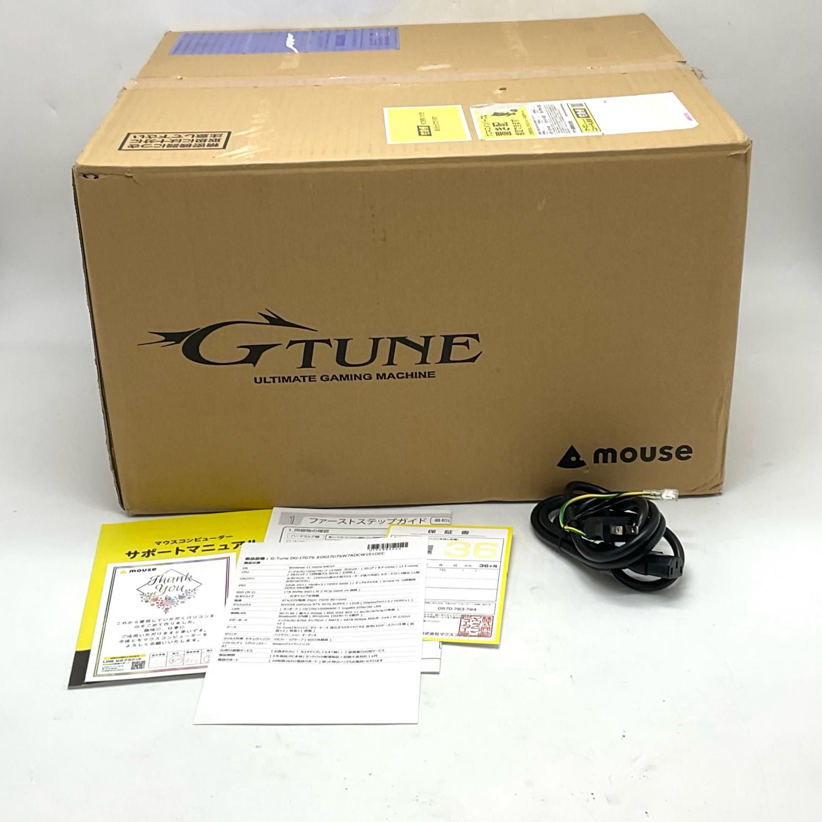 美品】G-Tune i7-14700F RTX4070SUPER 32GB - メルカリ