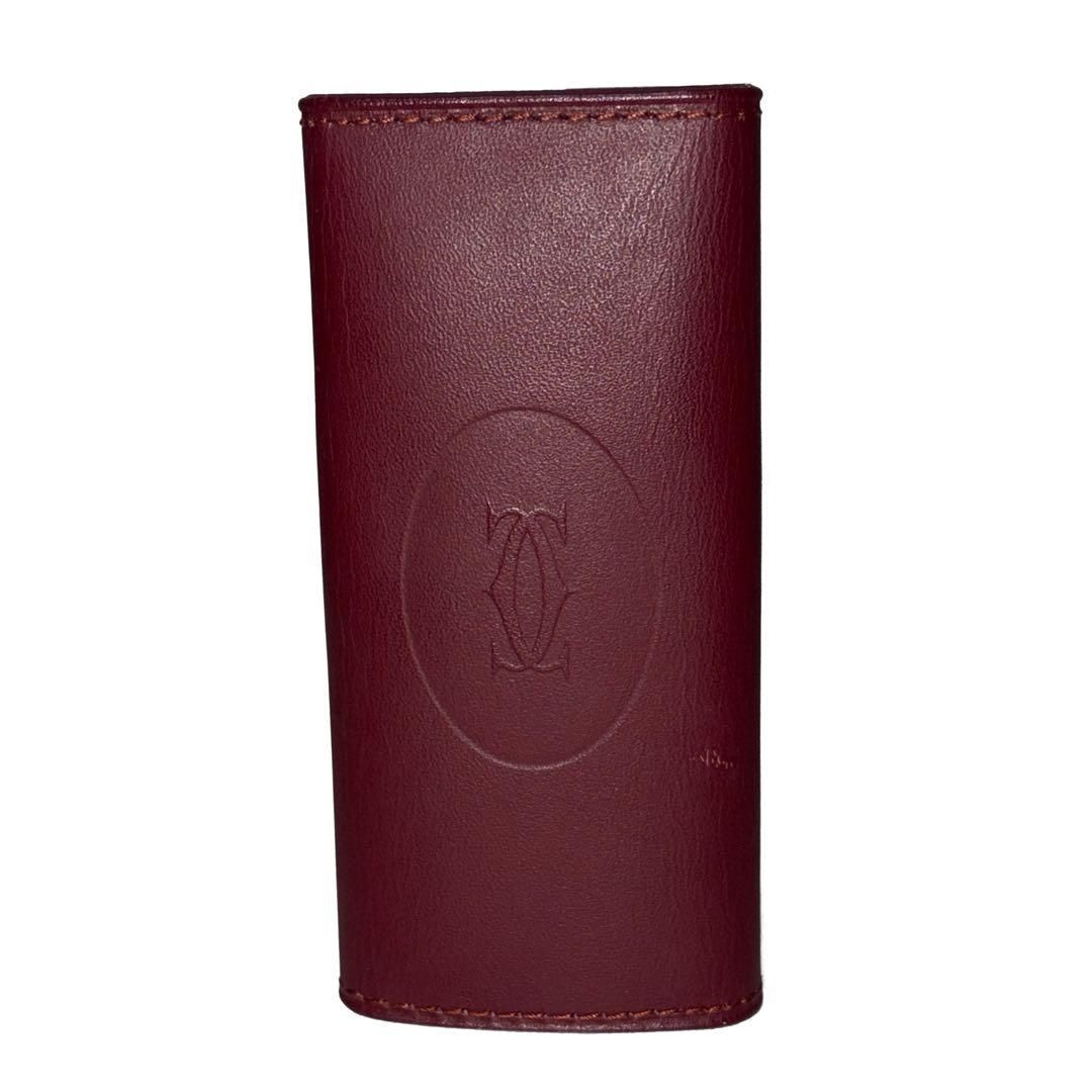 Cartier カルティエ キーケース 4連 マストライン ボルドー ゴールド Cartier カルティエ キーケース 4連 マストライン ボルドー ゴールド