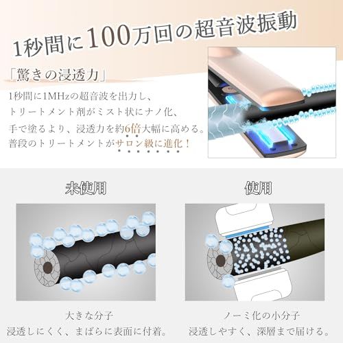 Kiboer 超音波トリートメントアイロン　未使用 Amazon.co.jp: Kiboer 超音波トリートメント ヘアアイロン 髪質改善 超