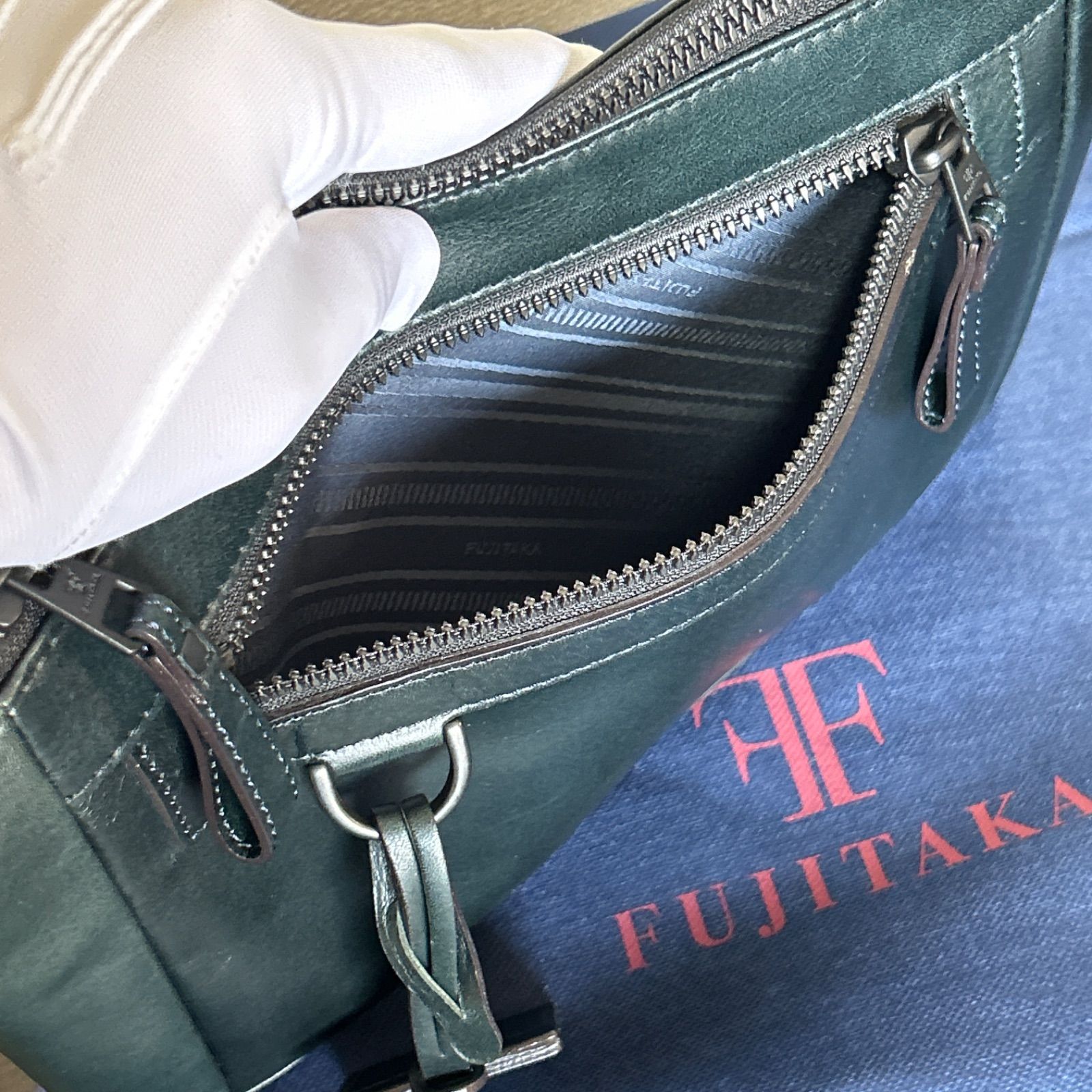 新品タグ付き】フジタカ ホーク 2WAY レザーショルダーバッグ B5 