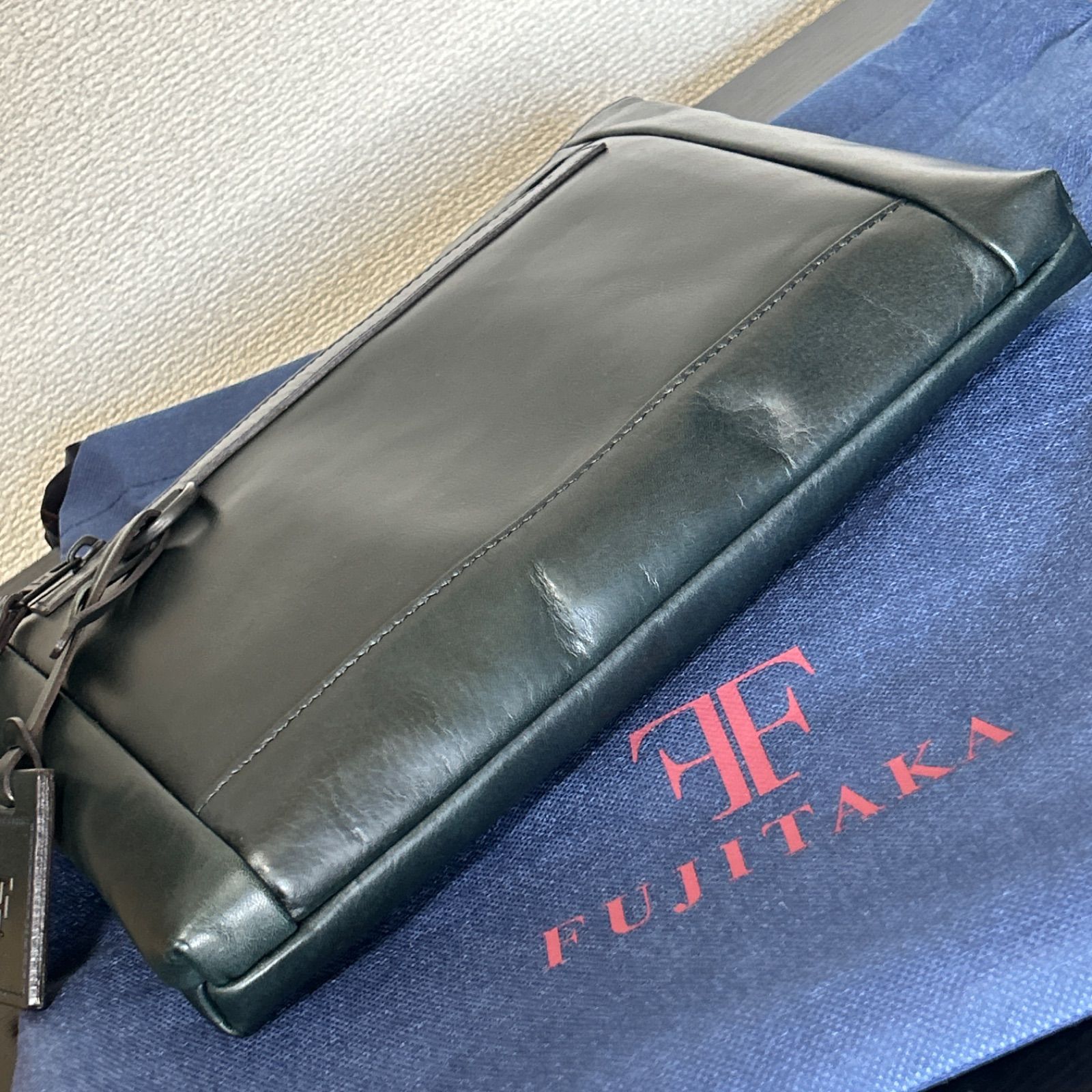 新品タグ付き】フジタカ ホーク 2WAY レザーショルダーバッグ B5 