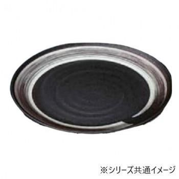 福井クラフト　尺5寸神龍皿盛鉢 黒に二色一筆 80521240