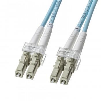 サンワサプライ アーマードメガネ型光ファイバケーブル(マルチOM3、LC×2-LC×2) 3m HKB-AMOM3LCLC-03
