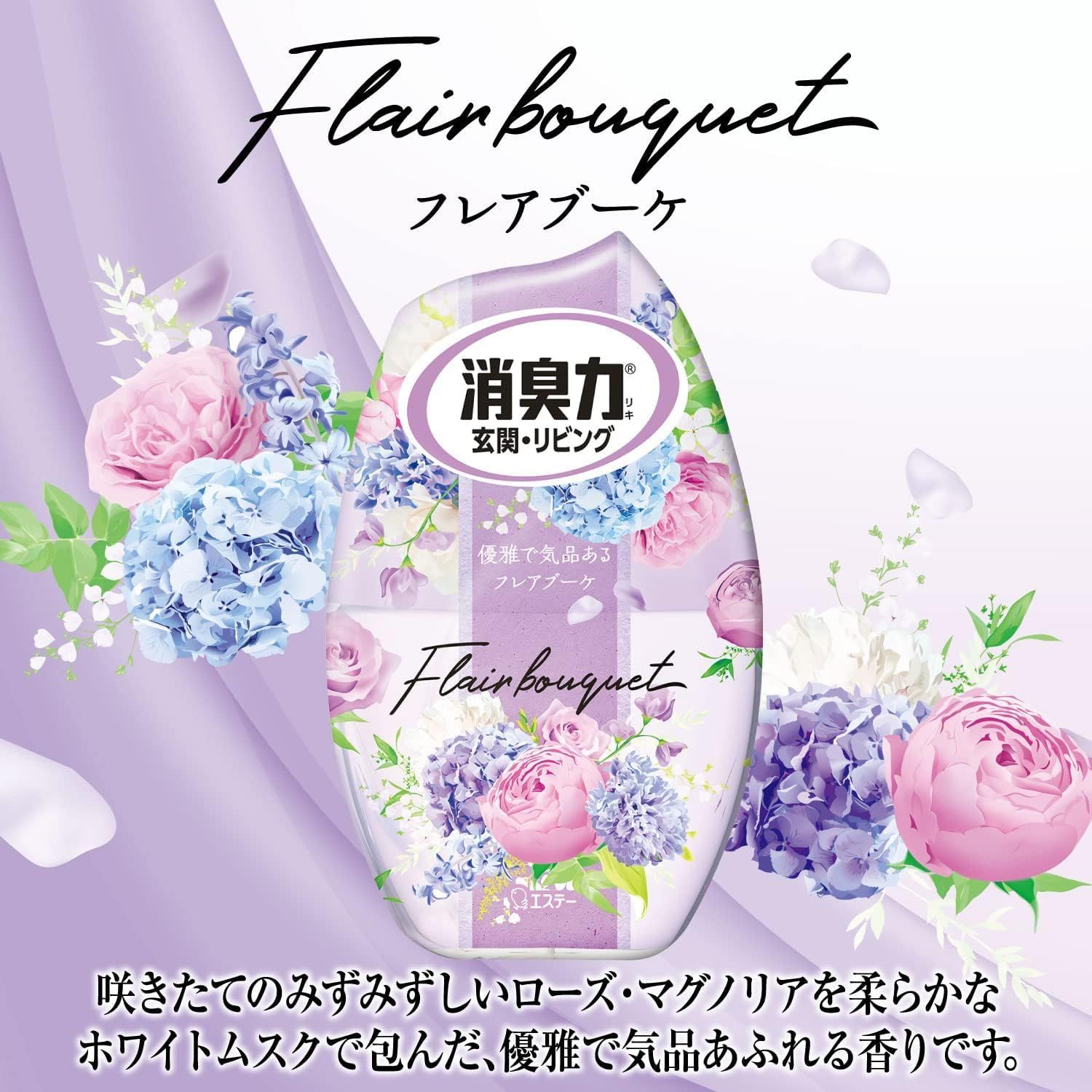 消臭力 [まとめ買い] 玄関 リビング 部屋用 置き型 フレアブーケ 400mL×6個 お部屋の消臭力 部屋 寝室 消臭剤 消臭 芳香剤 [お部屋用 6個]