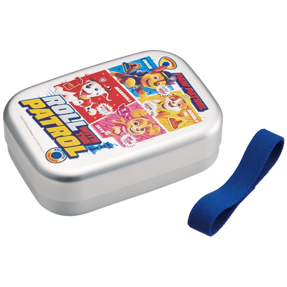 スケーター(Skater) 弁当箱 アルミ ランチボックス 子供用 370ml 保温庫対応 ランチベルト付 日本製 パウ・パトロール 24 男の子 ALB5NV-A [370mlアルミ弁当箱]