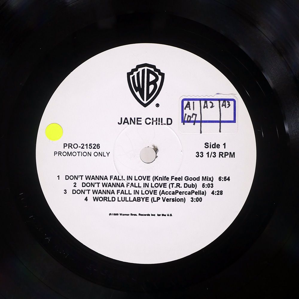 プロモ スペイン盤 JANE CHILD/DON'T WANNA FALL IN LOVE/WARNER