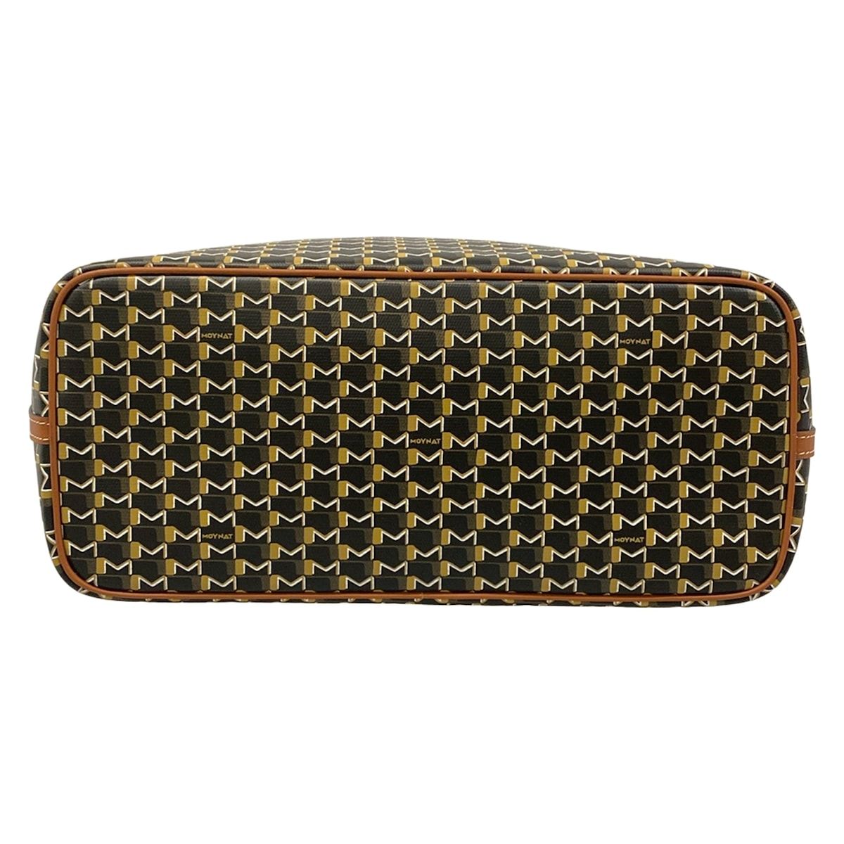 MOYNAT(モワナ) トートバッグ美品 M CABAS HOR MM 黒×ベージュ×マルチ 