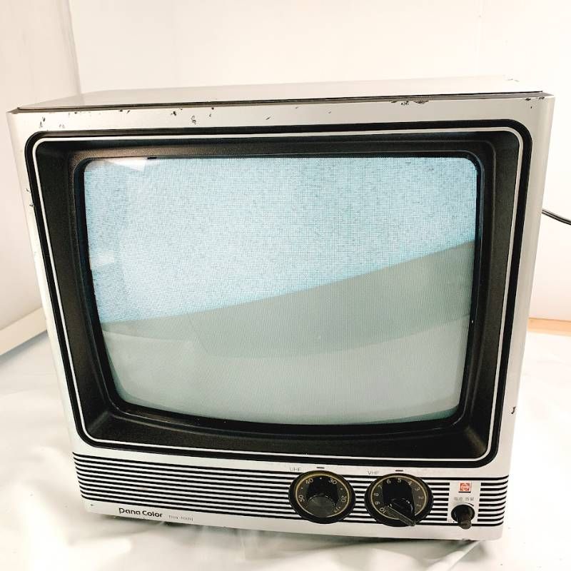 ナショナル 松下電器 カラーテレビ TH14-N9 通電確認済 昭和レトロ