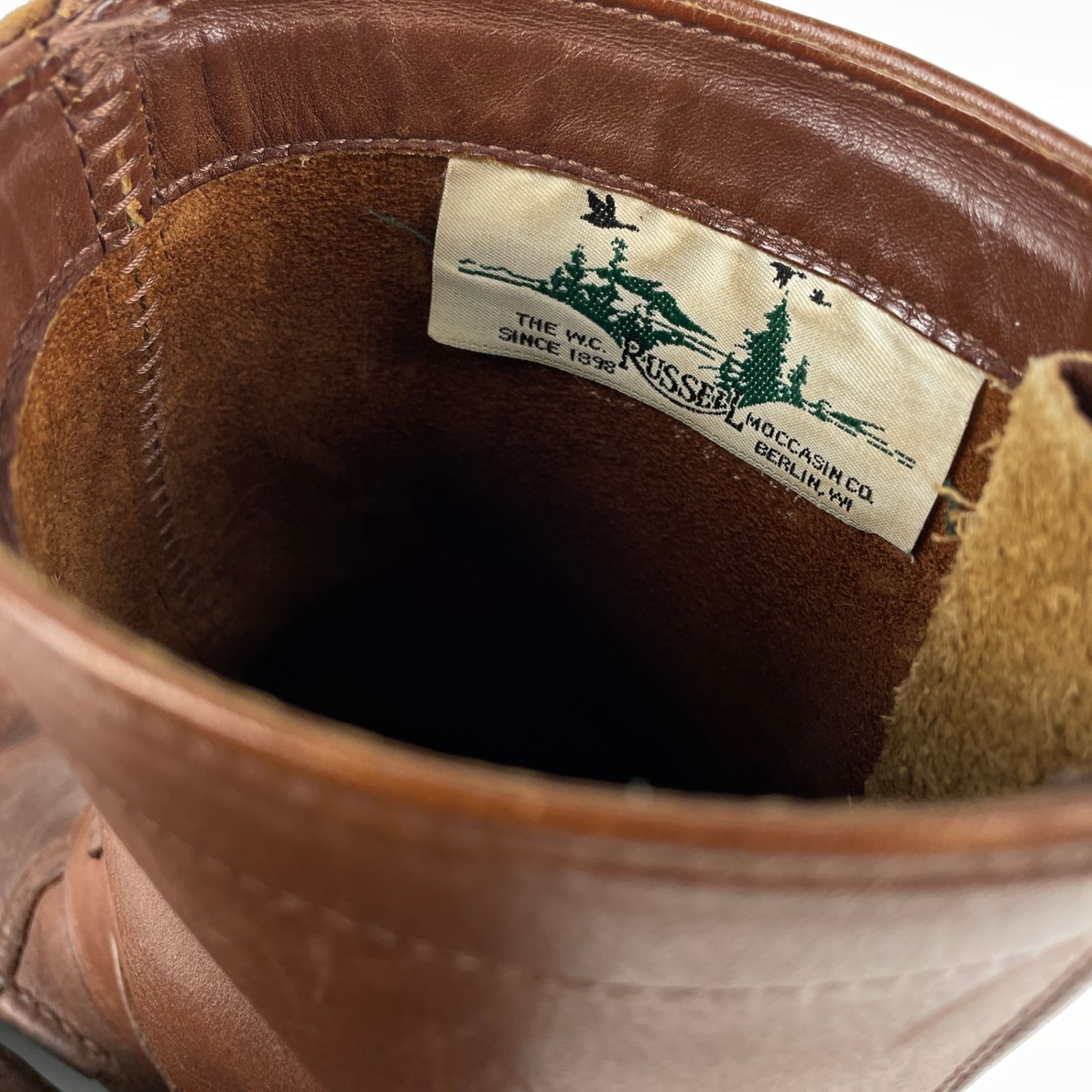 80s russell moccasin zephyr US8 モカシン RUSSELL MOCCASIN ラッセルモカシン ZEPHYR ゼファー バックジップ