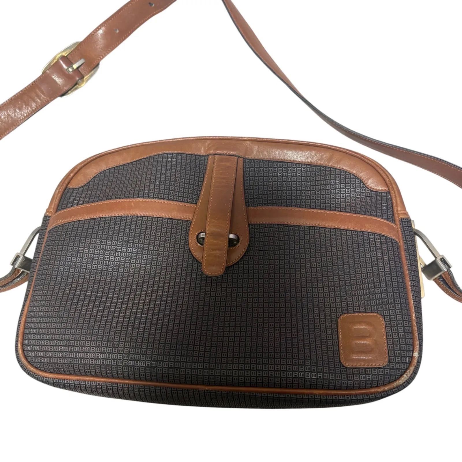 中古品 BALLY バリー ショルダーバッグ ヴィンテージ レザー 