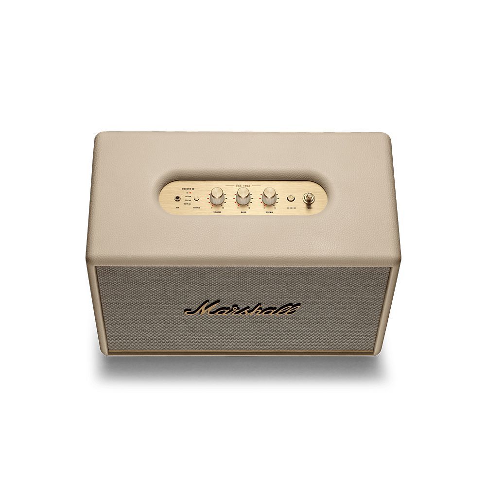 【美品・箱あり】Marshall マーシャル Woburn III cream Marshall Bluetoothスピーカー WOBURN III クリーム【使用済み美品、外