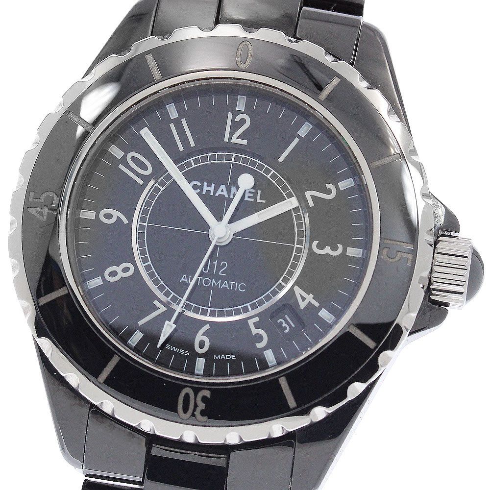 訳あり シャネル CHANEL H0685 J12 黒セラミック 38MM デイト 自動巻き メンズ _932633 訳あり シャネル CHANEL H0685 J12 黒セラミック 38MM デイト 自動巻き