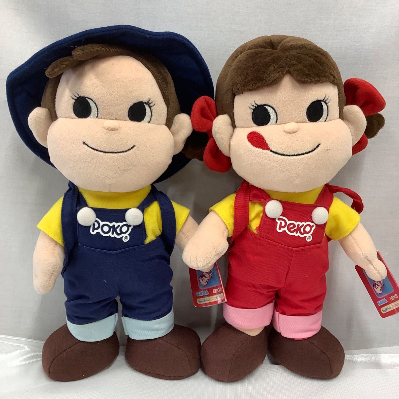 ペコちゃんポコちゃんクリスマスぬいぐるみ2個セット 不二家 ペコちゃんポコちゃん ☆リュック付きぬいぐるみ ☆ミルキー型