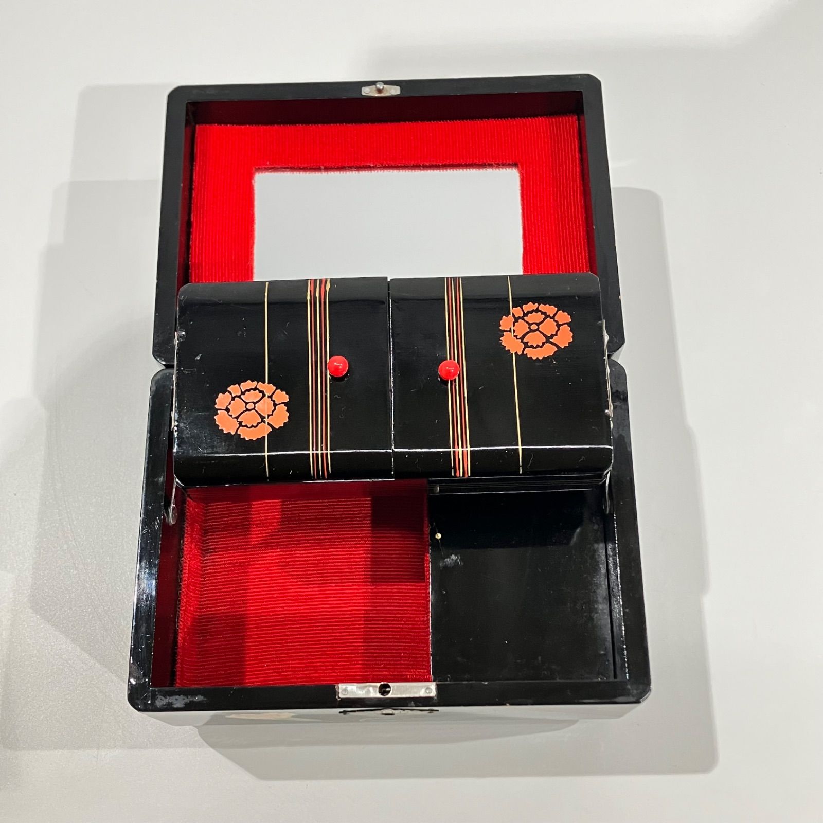昭和レトロ ジュエリーボックス 小物入れ 小箪笥 オルゴール付き