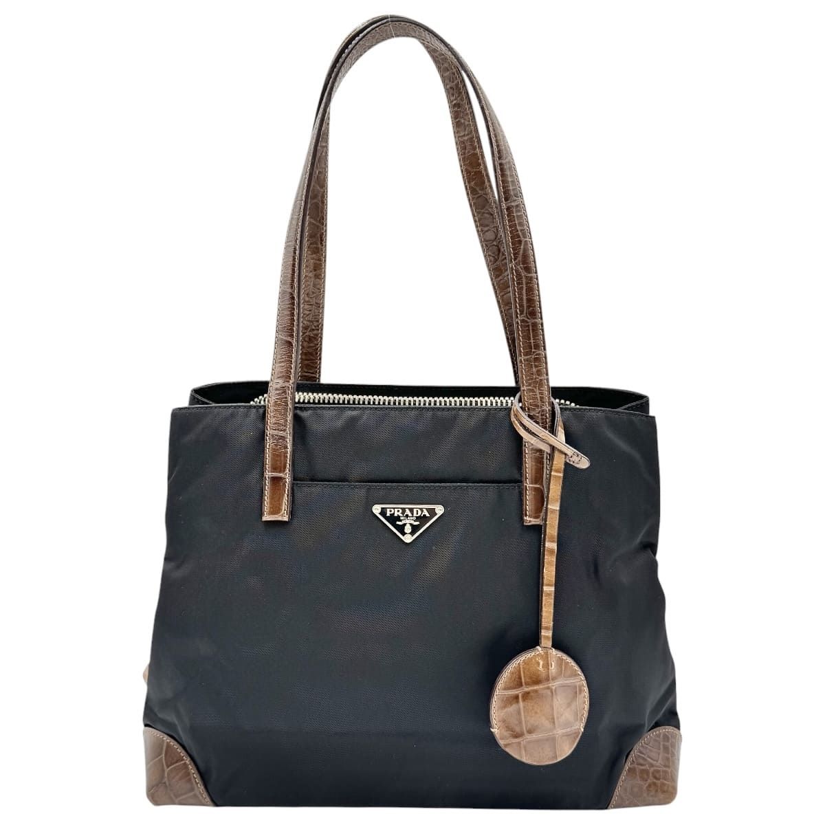 PRADA プラダ トートバッグ ポコノ ブラック BR2683 【公式通販】