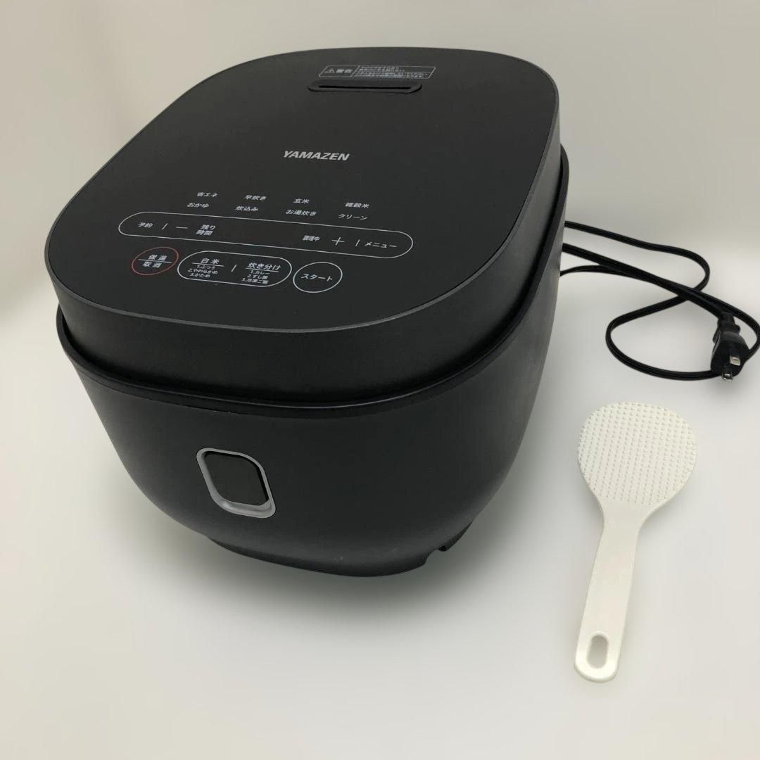YAMAZEN 炊飯器 5.5合炊き マイコン式 YJP-DM102 2024年製 ブラック