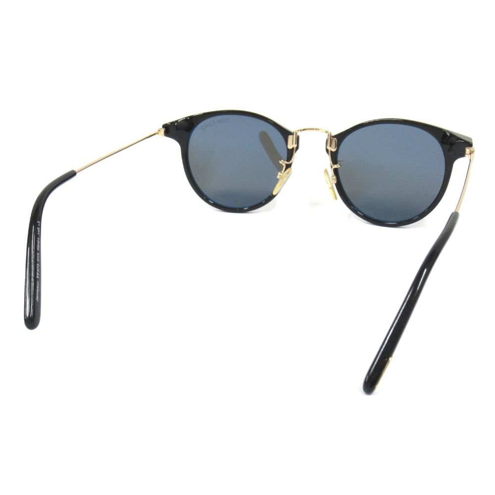新品同様 TOM FORD トムフォード サングラス アイウェア ボストンシェイプ サイズ49□21-145 ブラック/ゴールド メンズ レディース 古着 中古 USED 新品同様 TOM FORD トムフォード サングラス アイウェア ボストン